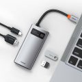 Αντάπτορας Baseus Metal Gleam Series Hub 4in1 Type-C Adapter - Grey