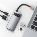 Αντάπτορας Baseus Metal Gleam Series Hub 4in1 Type-C Adapter - Grey