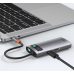 Αντάπτορας Baseus Metal Gleam Series Hub 4in1 Type-C Adapter - Grey