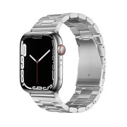 Μεταλλικό Λουράκι Forcell για Apple Watch 42/44/45/49mm & SE- Silver