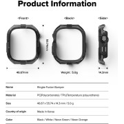 Θήκη Ringe Fusion Bumper για AppleWatch Ultra 3 / Ultra 2 / Ultra 1 49mm - Black 