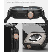 Θήκη Ringe Fusion Bumper για AppleWatch Ultra 3 / Ultra 2 / Ultra 1 49mm - Black 