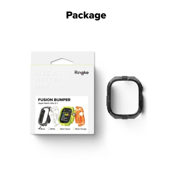 Θήκη Ringe Fusion Bumper για AppleWatch Ultra 3 / Ultra 2 / Ultra 1 49mm - Black 