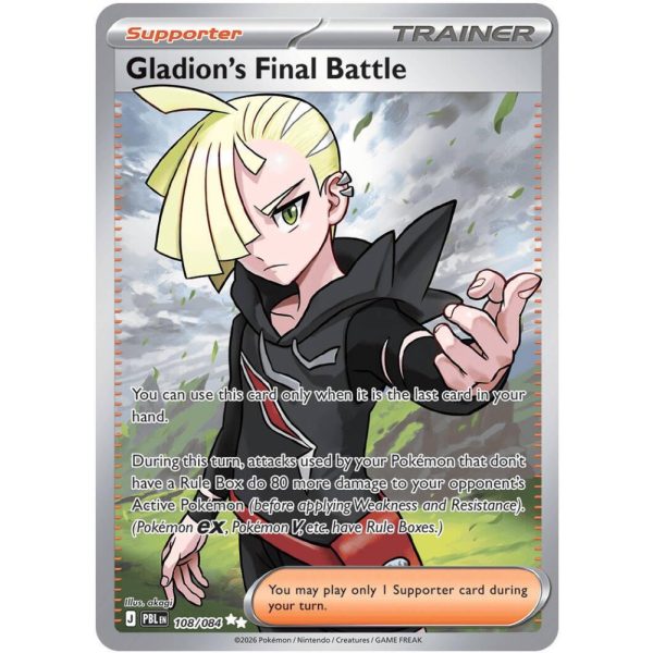 Gladion”s Final Battle (ME05: Pitch Black 108) (Ultra Rare) English - Near Mint