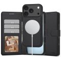Θήκη Σιλικόνης Tech Protect Wallet με Magsafe για iPhone 17 Pro - Matte Black