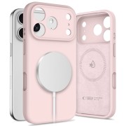 Θήκη Σιλικόνης Tech Protect Wallet με Magsafe για iPhone 17 - Pink Pearl