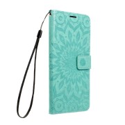 Θήκη Book Forcell Mezzo Υφασμάτινη με Δυνατότητα Stand για Samsung Galaxy A25 5G - Green Mandala