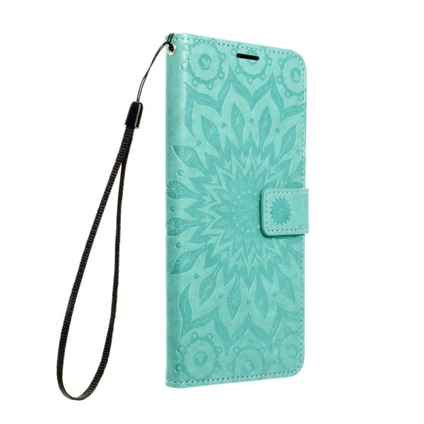 Θήκη Book Forcell Mezzo Υφασμάτινη με Δυνατότητα Stand για Samsung Galaxy A25 5G - Green Mandala