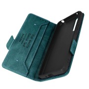 Θήκη Δερματίνης Wallet για Sony Xperia 10 V / 10 VI – Dark Green