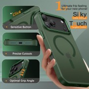 Θήκη Σιλικόνης Orso MagCase Focus με MagSafe για iPhone 17 Pro Max - Frosted Forest Green