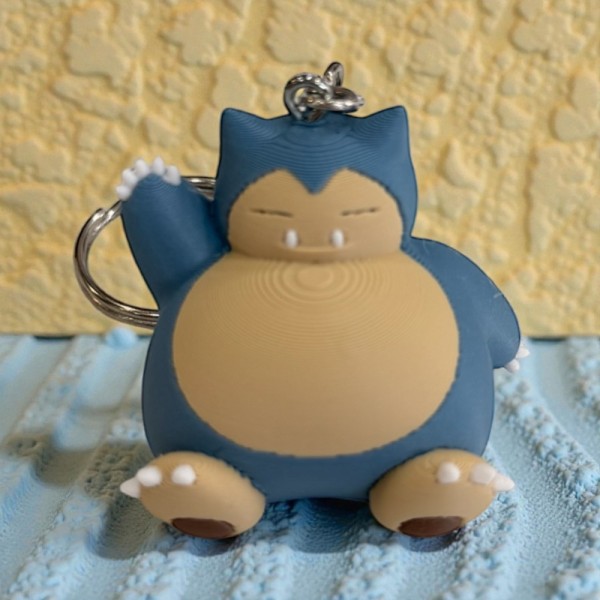 Pokémon 3D Printed Keychain - Snorlax
