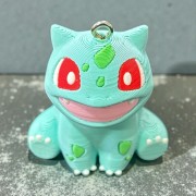 Pokémon 3D Printed Keychain - Sitting Bulbasaur
