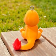 Pokémon 3D Printed Keychain - Sitting Charmander