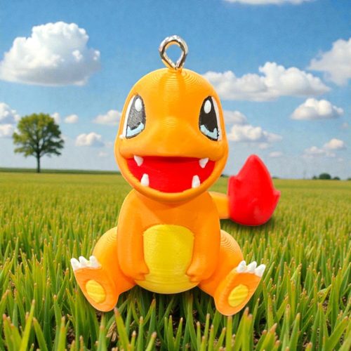Μπρελόκ 3D Printed: Pokémon - Sitting Charmander