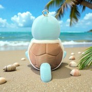 Pokémon 3D Printed Keychain - Sitting Squirtle
