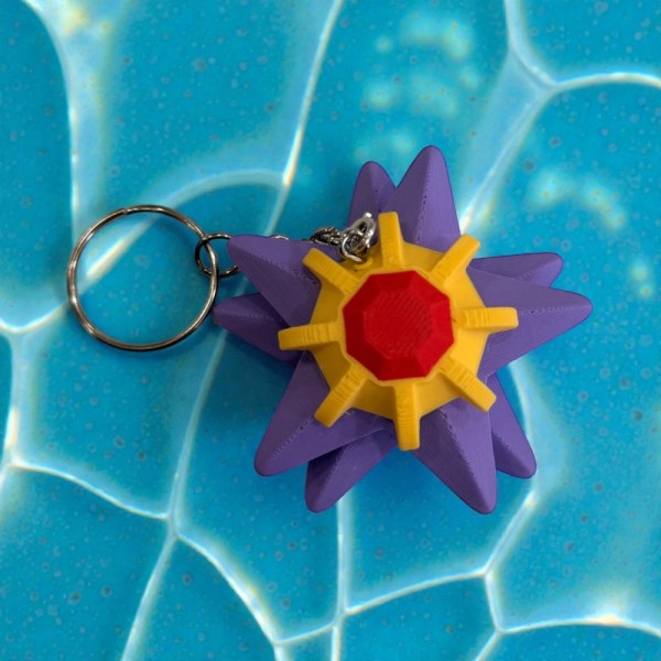 Pokémon 3D Printed Keychain - Starmie Fidget Spinner