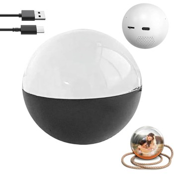 Electronic Crystal Ball, Video Display Ornament (Black)