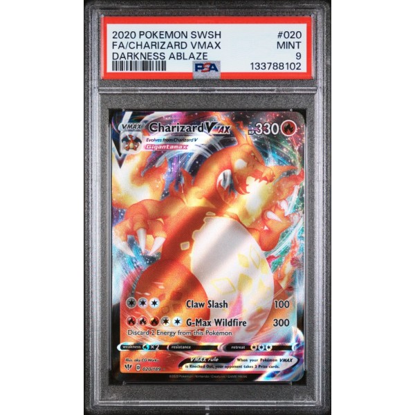 Charizard Vmax #020 – Darkness Ablaze (2020) – PSA 9 MINT – English