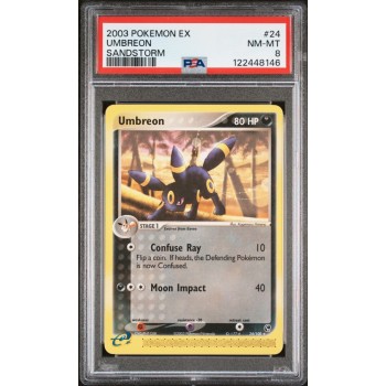 Umbreon - Sandstorm - English 2003 -  #024/100 - NM-MT 8 - Pokemon Graded Card