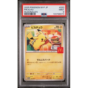 Pikachu #020 – McDONALD”S Promo (2025) – PSA 9 MINT – Japanese