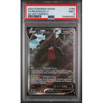 Regidrago V #184 – Silver Tempest (2022) – Full Art – PSA 9 MINT – English