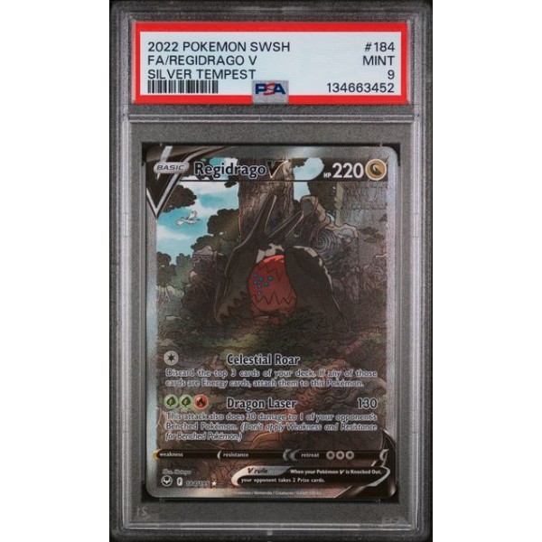 Regidrago V #184 – Silver Tempest (2022) – Full Art – PSA 9 MINT – English