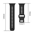 Λουράκι Σιλικόνης Tech-Protect Iconband Line για Apple Watch 44/45/46/49mm - Black