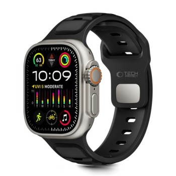 Λουράκι Σιλικόνης Tech-Protect Iconband Line για Apple Watch 44/45/46/49mm - Black