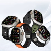 Λουράκι Σιλικόνης Tech-Protect Iconband Line για Apple Watch 44/45/46/49mm - Black
