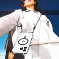 Θήκη Σιλικόνης με Λουράκι Orso Detachable Lanyard με Magsafe για Apple iPhone 13/14 - Clear Black