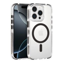 Θήκη Σιλικόνης με Λουράκι Orso Detachable Lanyard με Magsafe για Apple iPhone 13/14 - Clear Black