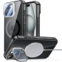 Θήκη Σκληρή Orso Camera Glass Stand με Magsafe για Apple iPhone 13/14 - Clear Black