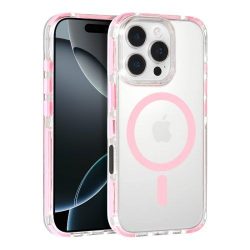 Θήκη Σιλικόνης με Λουράκι Orso Detachable Lanyard με Magsafe για Apple iPhone 13/14 - Clear Pink 