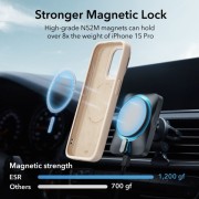 Θήκη Σιλικόνης ESR Cloud Soft Case με MagSafe για iPhone 15 Pro - Light Tan