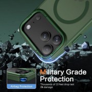Θήκη Σιλικόνης Orso Magsafe focus iPhone 17 Pro - Frosted Forest Green