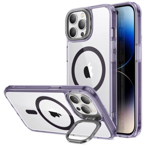 Θήκη Σιλικόνης ESR Classic Hybrid Kickstand HaloLock με MagSafe για Apple iPhone 14 Pro Max - Purple / Clear