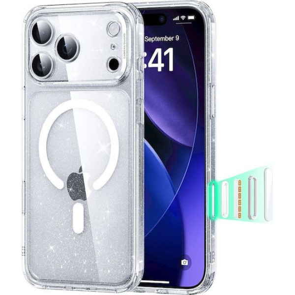 Θήκη Σιλικόνης ESR Classic Hybrid (Camera Control Button) MagSafe Clear Shimmer iPhone 17 Pro Max