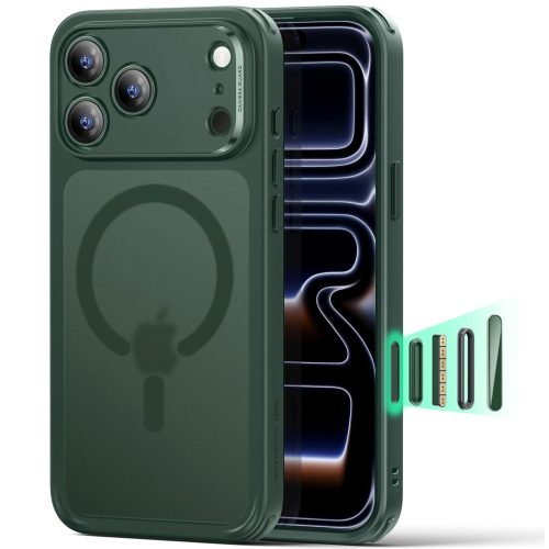 Θήκη Σιλικόνης Orso MagCase Focus με MagSafe για iPhone 17 Pro / 18 Pro – Frosted Green