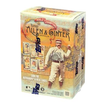 Sports Trading Cards Topps Allen & Ginter Baseball 2026 – Value Box (8 Packs) – English