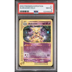 Alakazam HOLO - Pokémon Expedition -  ENGLISH 2002 - PSA NM- MT 8 - Pokemon Graded Card