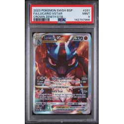 Lucario VSTAR - Black Star Promos - English 2023 - #SWSH291 - PSA MINT 9 - Pokemon Graded Card 