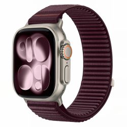 Λουράκι Νάιλον Tech-Protect NylonLoop για Apple Watch Series 8 / 9 / 10 / 11 / 12 / SE (40 / 41 / 42mm) - Deep Burgundy