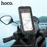 Hoco Βάση Κινητού Μοτοσυκλέτας με Θήκη για τον Καθρέπτη – Μαύρη