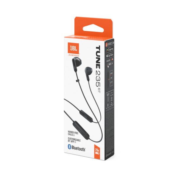 Ασύρματα Ακουστικά JBL Tune 235BT Earbuds με Bluetooth 5.4, IPX4 & 25 Ώρες Αυτονομίας - Μαύρο