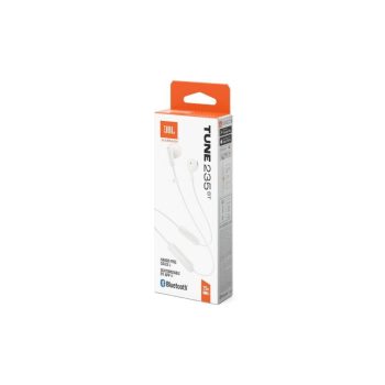 Ασύρματα Ακουστικά JBL Tune 235BT Earbuds με Bluetooth 5.4, IPX4 & 25 Ώρες Αυτονομίας - Λευκό