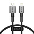Καλώδιο Φόρτισης Tech-Protect Ultraboost DNA USB-A to Lightning Cable 12W – Iron Grey – 0.25m