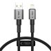 Καλώδιο Φόρτισης Tech-Protect Ultraboost DNA USB-A to Lightning Cable 12W – Iron Grey – 0.25m