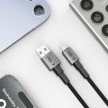 Καλώδιο Φόρτισης Tech-Protect Ultraboost DNA USB-A to Lightning Cable 12W – Iron Grey – 0.25m