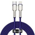 Καλώδιο Φόρτισης Baseus Crystal Shine 20W USB-C σε Lightning 2.4A 2m - Purple
