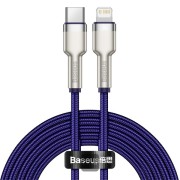 Καλώδιο Φόρτισης Baseus Crystal Shine 20W USB-C σε Lightning 2.4A 2m - Purple